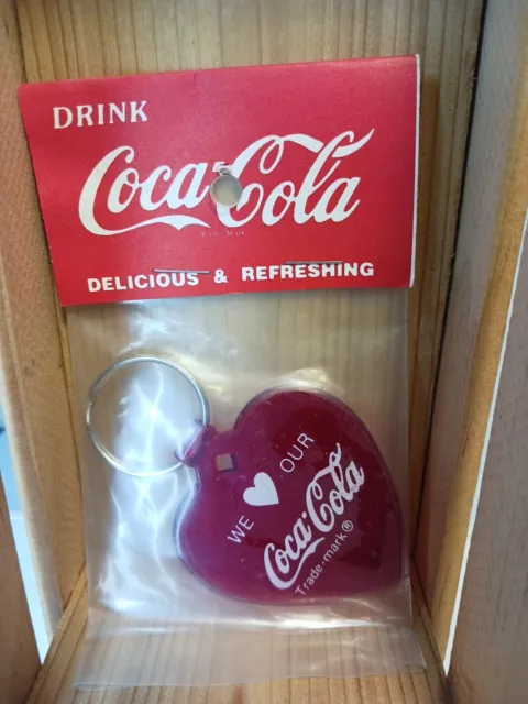 Vintage Coca-Cola Keychain We Love Our Coca-Cola Gift Idea