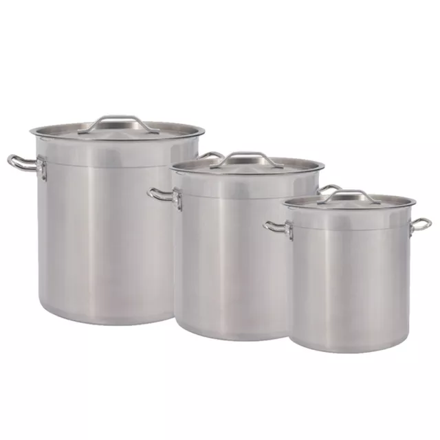 Stainless Steel Stock Pot 17/25/36/50L Cookware Commercial Large Soup Boiling