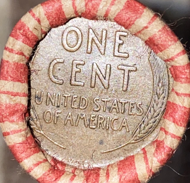 1 US Lincoln Wheat Cent Penny Roll 1909 IHC/1909 VDB (50 Coins) Old Vintage 2