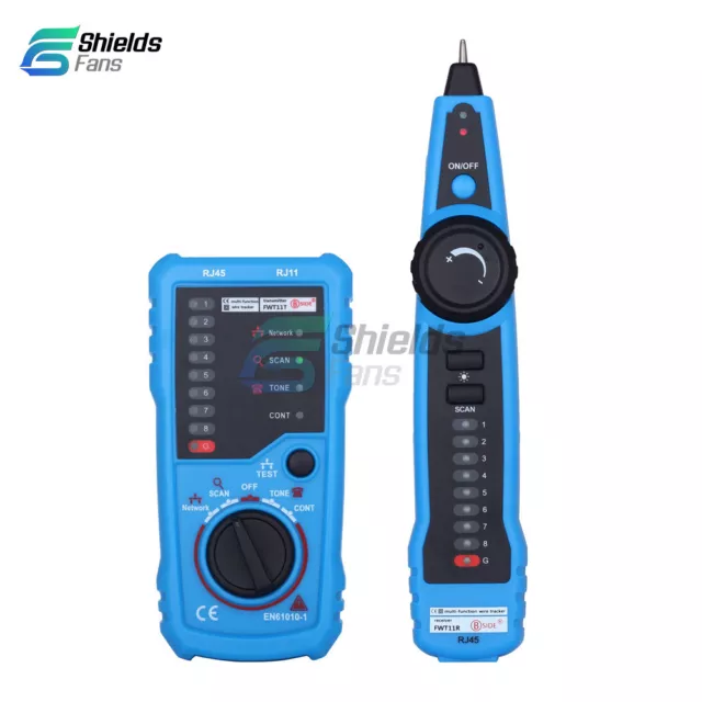 Cable Tester Wire Tracker Network Telephone Line Finder Tracer LAN for RJ45 RJ11