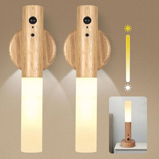 NEW MOTION SENSOR Night Lights Magnet Body Sensor Hallway Rechargeable ...