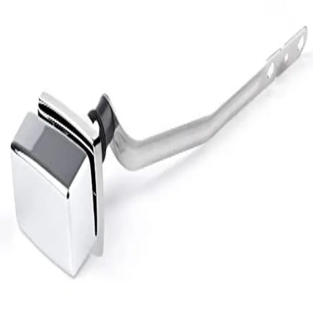 Toilet Flush Handle Replacement, Side Mount 6.5inch Trip Lever, Silver golden