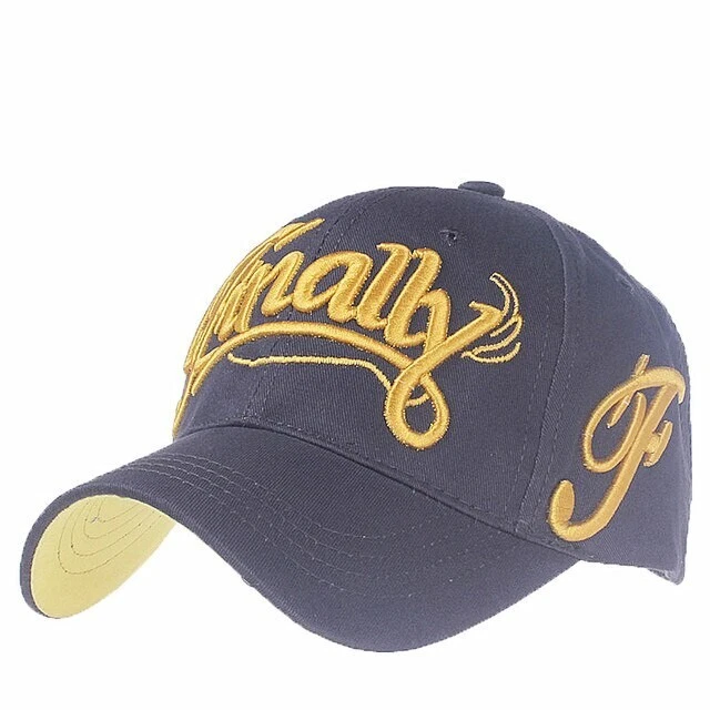 Xthree  Casquette de Baseball 100% coton pour hommes et femmes fun Noir Jaune