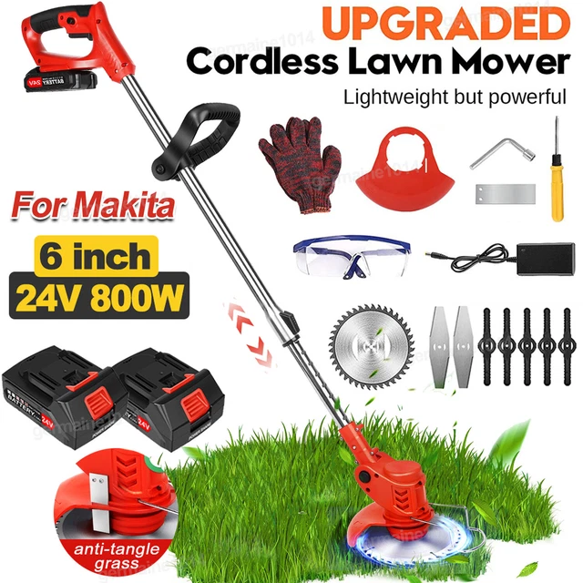 CORDLESS STRIMMER GRASS Trimmer,800W Electric Weed Brush Cutter Edger