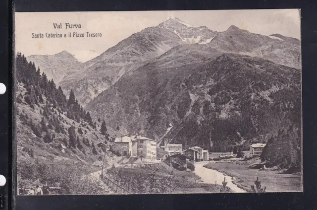 Cartolina Val Furva Santa Caterina e il Pizzo Tresero CC903