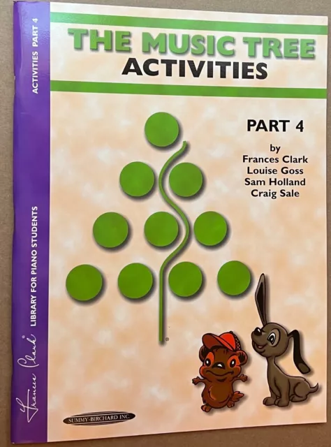 The Music Tree ACTIVITIES PART 4, piano workbook Clark Goss Holland Sale #00620