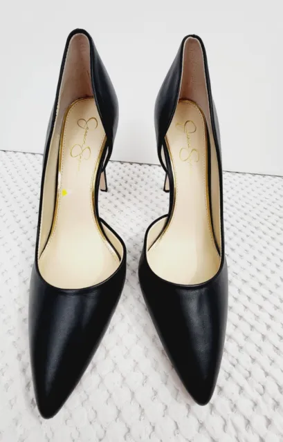 NEW Jessica Simpson "Paryn" Size 11 Narrow Black Leather Heel Pumps NWOB