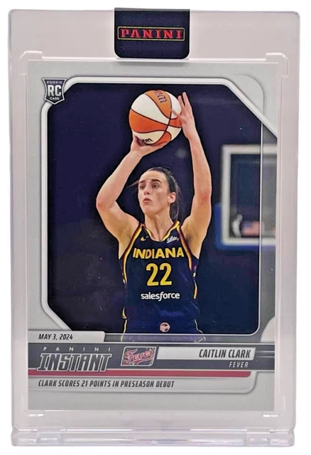 2024 INSTANT WNBA #1 CAITLIN CLARK INDIANA FEVER ROOKIE RC DEBUT neuf ...