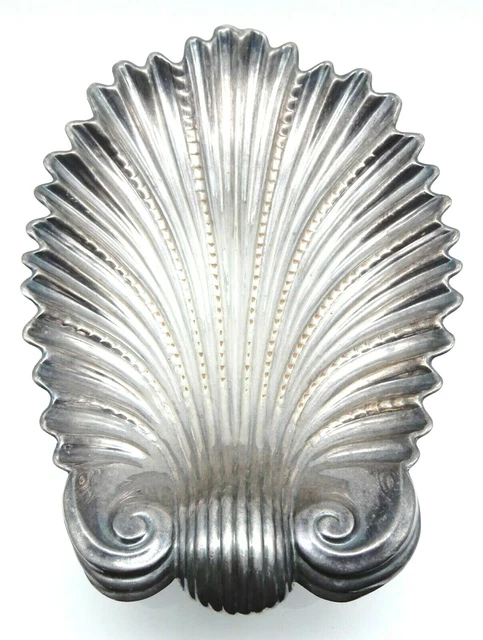 Vintage J.F & S LTD. English Silver Plate on Copper 11 1/2" Leaf Footed Bowl