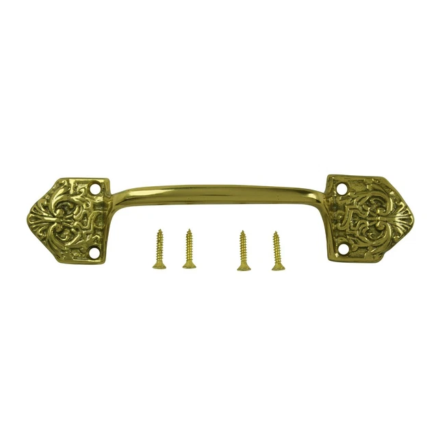 Ornate Cabinet Pull Drawer Handle Heavy Solid Brass Renovators Supply