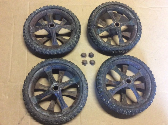 5 Roues tôle de 65mm pour Jouet Citroen au 1/10eme Trèfle 5hp Haute Pression