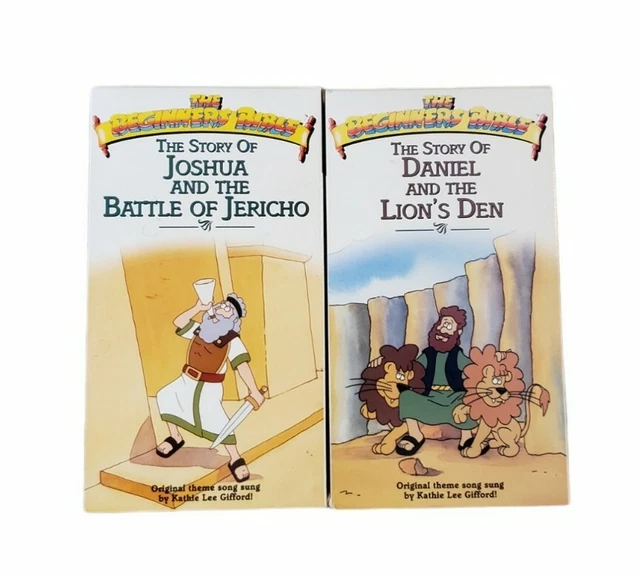 THE BEGINNERS BIBLE VHS 2 Tape Lot Noah s Ark Daniel And The Lion s 
