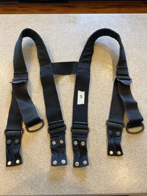Firefighter Padded Suspenders Black Parachute Style Turnout Pants Globe REGULAR Firefighter Padded Suspenders Black Parachute Style Turnout Pants Globe REGULAR