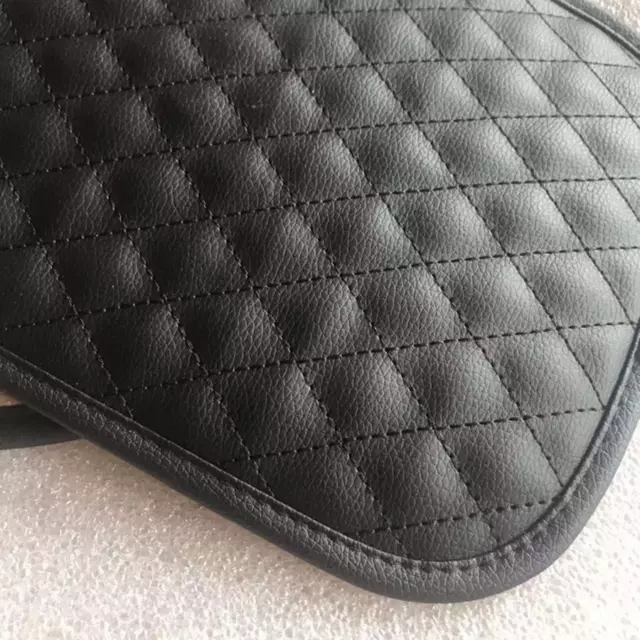 Black Car Center Console Cover Pad Mat PU Armrest Cushion Protector Waterproof