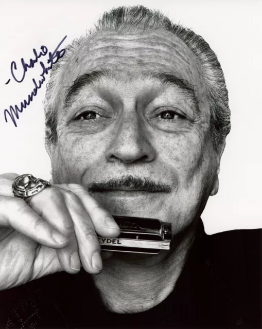 CHARLIE MUSSELWHITE SIGNED 8x10 PHOTO BLUES HARMONICA LEGEND RARE BECKETT BAS