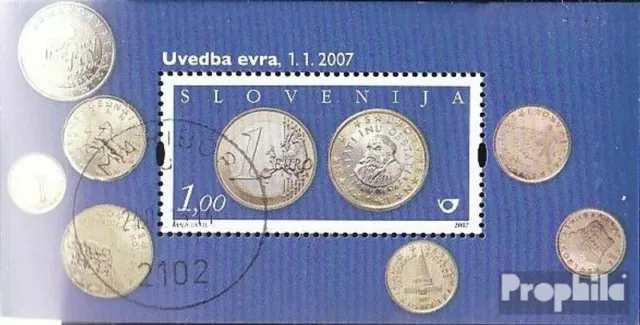 Eslovenia Bloque 31 (edición completa) usado 2007 introducción Euro-Respeto