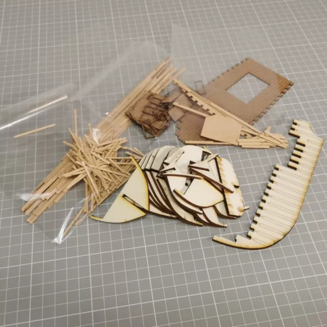 Fischerboot toller Bausatz in 1:35 aus Holz zum selberbauen 3D Druck Miniaturen 3