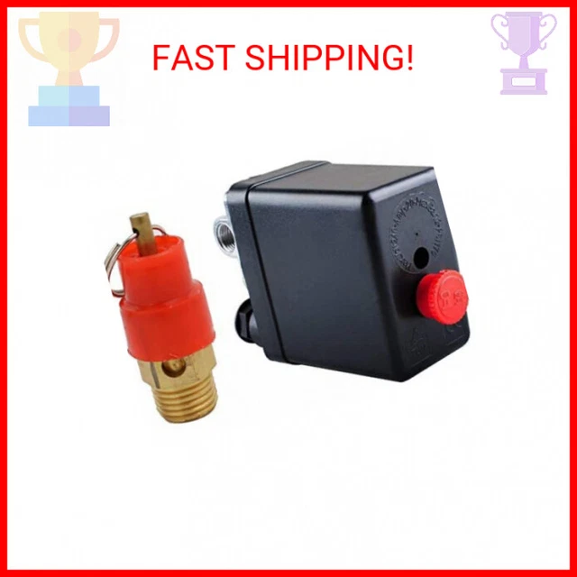 CENTRAL PNEUMATIC AIR Compressor Pressure Switch Control Valve With 1/4