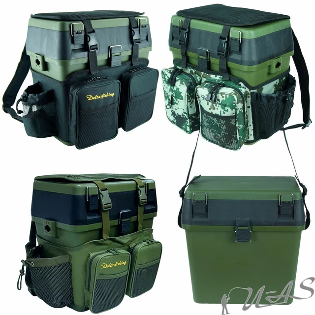 DELTA FISHING AUSWAHL 4x Sitz Box Rucksack Tackel Box Angel Koffer