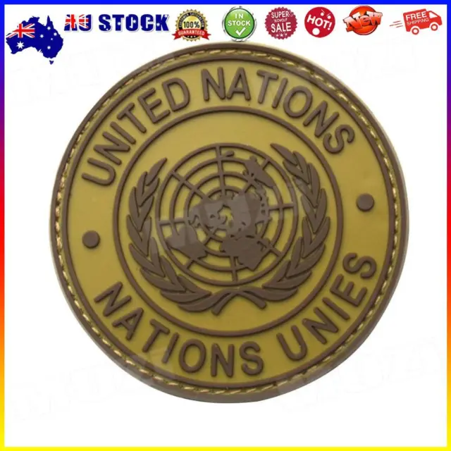 # International U.N UN United Nations Genuine Shoulder Patch Badge Mud Color