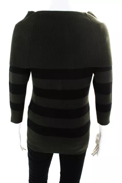 FRENCH CONNECTION WOMENS Striped Rib Turtleneck Long Sleeve Sweater ...