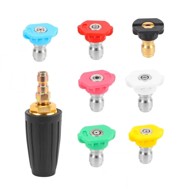 Dedang Buse Turbo Rotative Pour Nettoyeur Haute Pression | Pression De Travail Maximale 5 000 Psi Comprend Nbsp Kit Buses Pulv Risation Plusieurs Degr