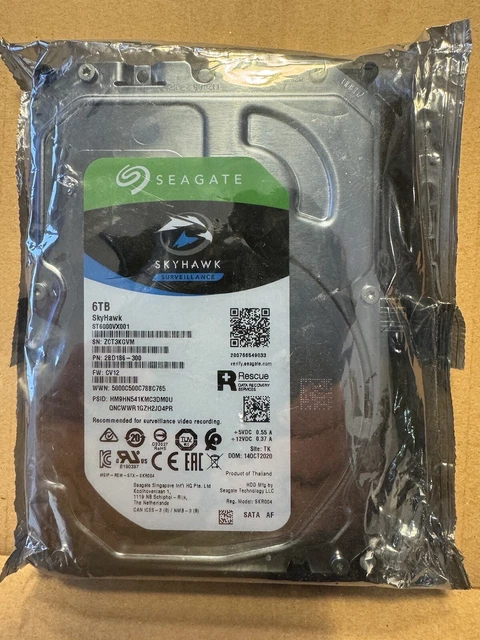 ST6000VX001, 2BD186-300, CV12, TK, SEAGATE 6TB Oct 2020