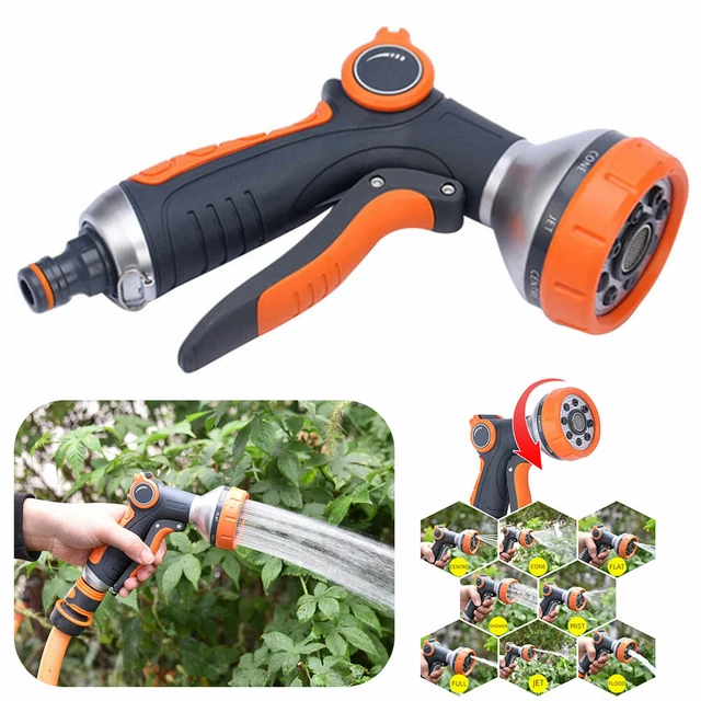 Garten Handbrause Brause 8 Funktionen Gartenbrause Spritzpistole Spritzdüse