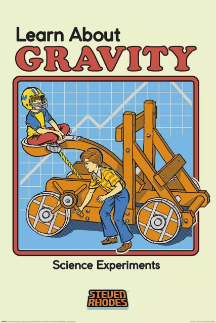Steven Rhodes Poster Learn.. About Gravity 61 x 91,5 cm
