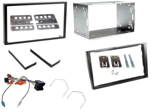 Cadre Radio 2DIN Pour Dacia Daily 2006-2014 – Panneau De Façade Argent, Installation Autoradio Universel