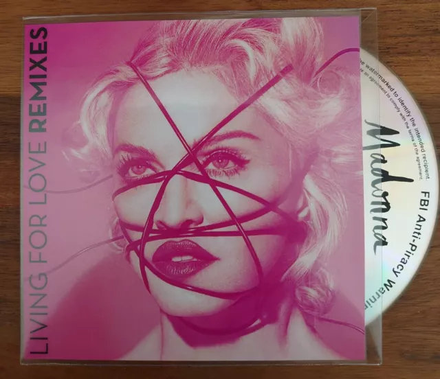 Madonna "Living For Love" Very Rare 9 Remix U.s Cd Promo