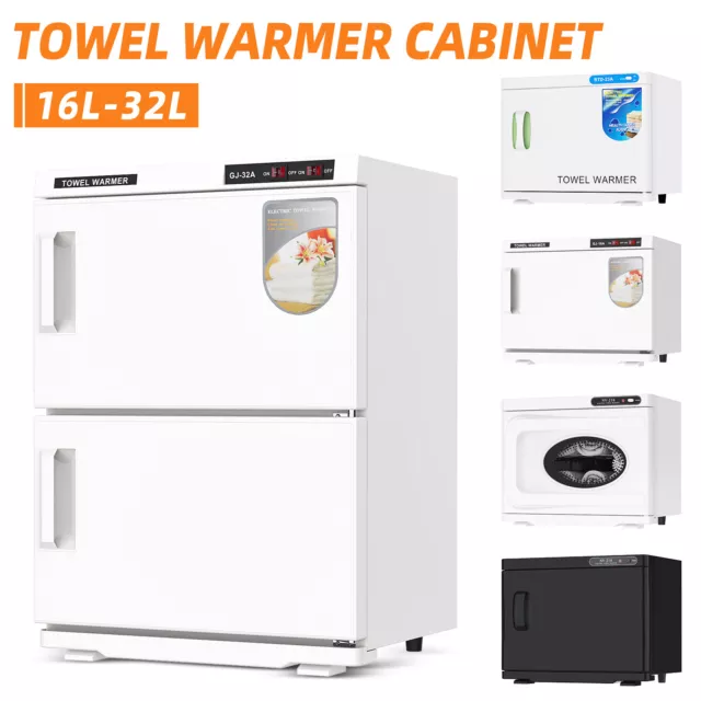 16-32L Hot Towel Warmer UV Sterilizer Cabinet Heater Salon DisinfectionBeauty