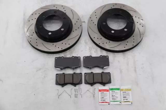 Front Drilled Rotors + Brake Pads for Toyota Tacoma 4Runner FJ Cruiser 6 LUGS