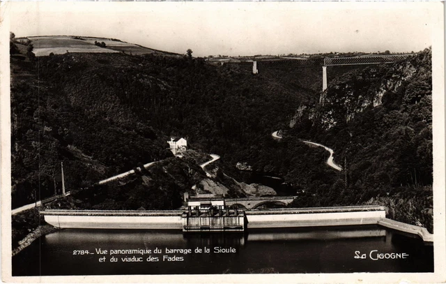 CPA Vue Panoramique du Barrage de la Sioule et du Viaduc des Fades (1256587)