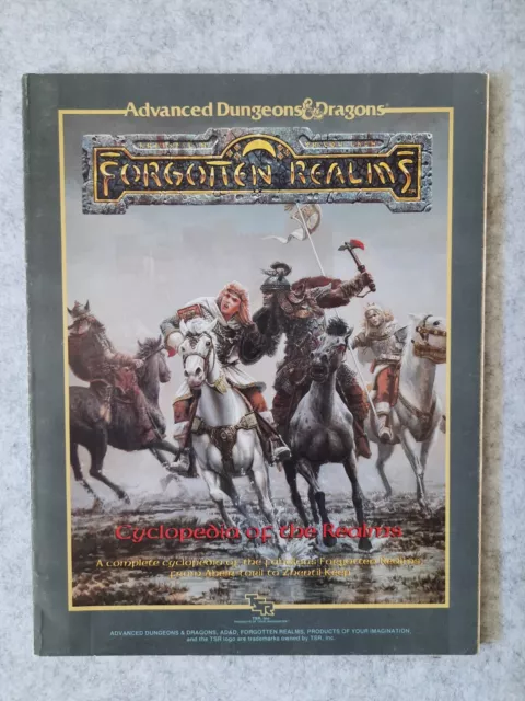 Advanced Dungeons&Dragons Forgotten Cyclopedia of the Realms TSR