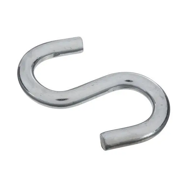 5 Pk Steel Zinc Plated 3 1/2" Heavy 180# Capacity Open S Hook N347-849