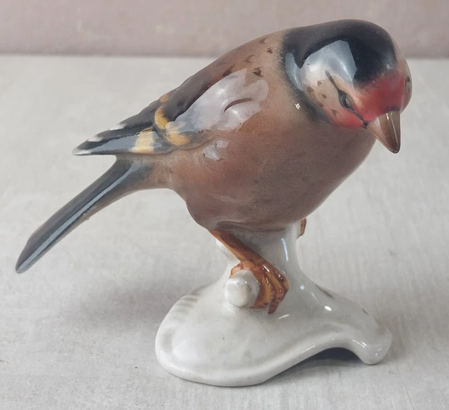 FIGURINE DE COLLECTION en porcelaine oiseau 4,5 cm. en parfait état EUR