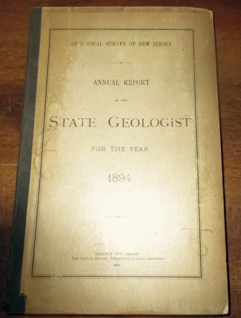 Geology New Jersey 1894 Geological Survey Annual Report Surface Deposits Artesia