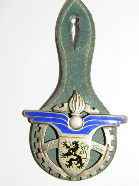 Rare Antique Maid Badge Enamelled 2 E C. R.M Company Fittings Gear