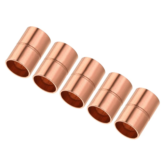 sourcing map T Cuivre Raccord 3 Voie Soudage Joint 1/4 Pouce ID pour HVAC Climatisateur Paquet de 2