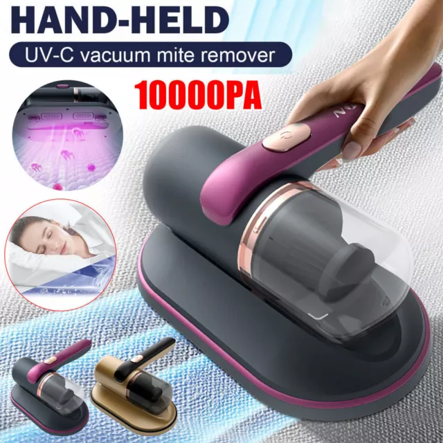 Cordless Dust Mite Remover Vacuum UV Cleaner 10000kpa Home Bed Sofa Mattress AU