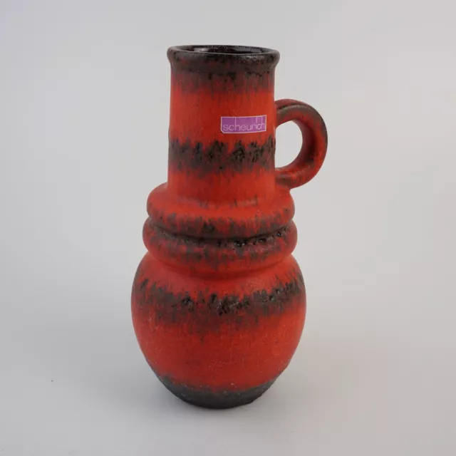 Scheurich Fat Lava Keramik Vase 428-26 pottery Red glazed  WGP 1,216kg