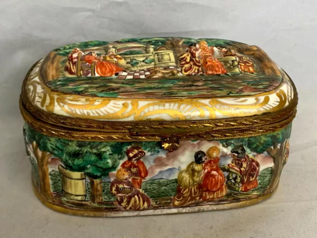 Antique Germany Carl Thieme? Porcelain Box