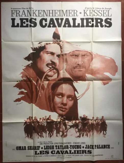 Affiche LES CAVALIERS The Horsemen OMAR SHARIF Jack Palance 120x160cm b