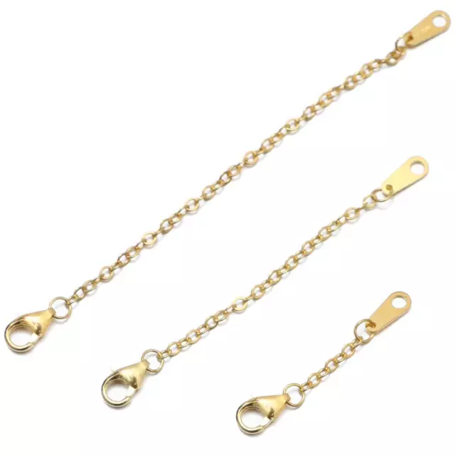 GOLD GOLD CHAIN Extenders 1 Inch Lobster Claw Clasp For Women $15.88 ...