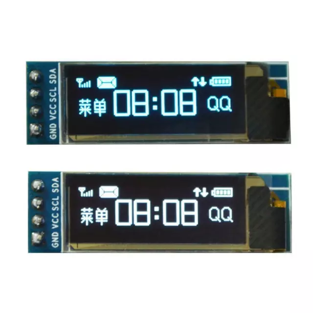 IIC I2C 0.91"128x32 Blue OLED LCD Display Module 3.3v 5v For AVR G3I5 2