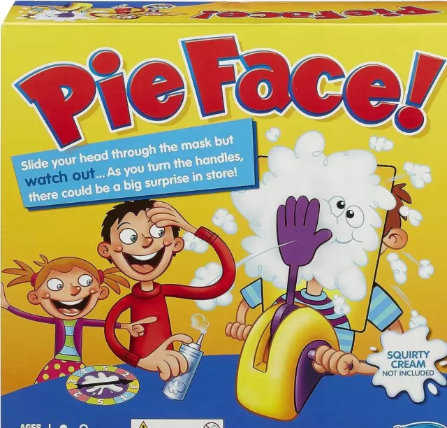 Pie Face Game, Party Fun Cake Cream Game Pie in the Face Family Party Fun Game