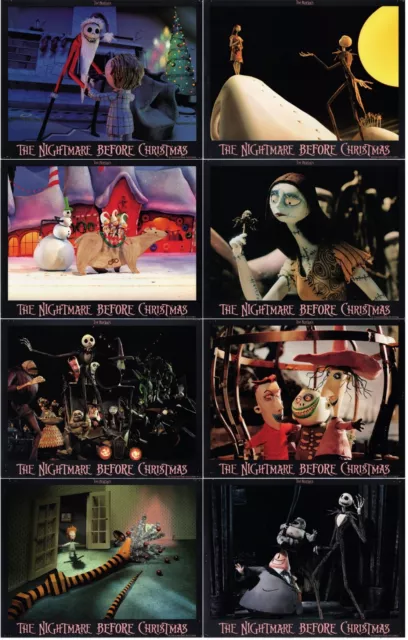 Nightmare before Christmas US complete large lobby card set 8AHF still sealed S2