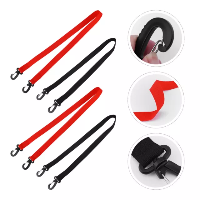 4 Pcs Nylon Sangles De Chaussures Ski Suspensoir Porte-chaussures