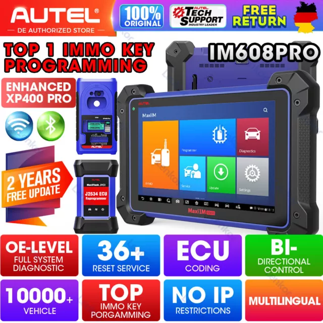 2024 Autel MaxiIM IM608 PRO OBD2 Scanner IMMO Schlüssel Programmierung XP400 PRO